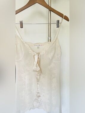 Vintage Victoria's Secret Ivory Lace Babydoll Nightgown | Size Medium